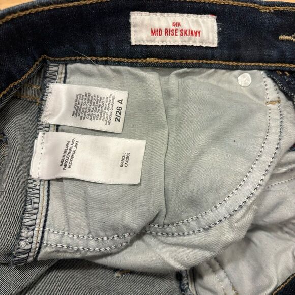 LUCKY BRAND MID RISE SKINNY AVA ankle jeans size 2 A - Picture 7 of 8